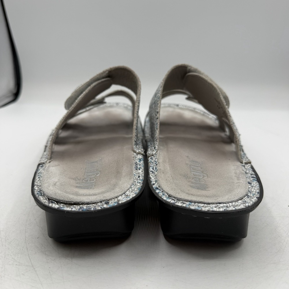 Alegria Violette Terrazzo Sandals Womens EU 41 US 10.5-11 Blue Silver White Shoe - Picture 8 of 11